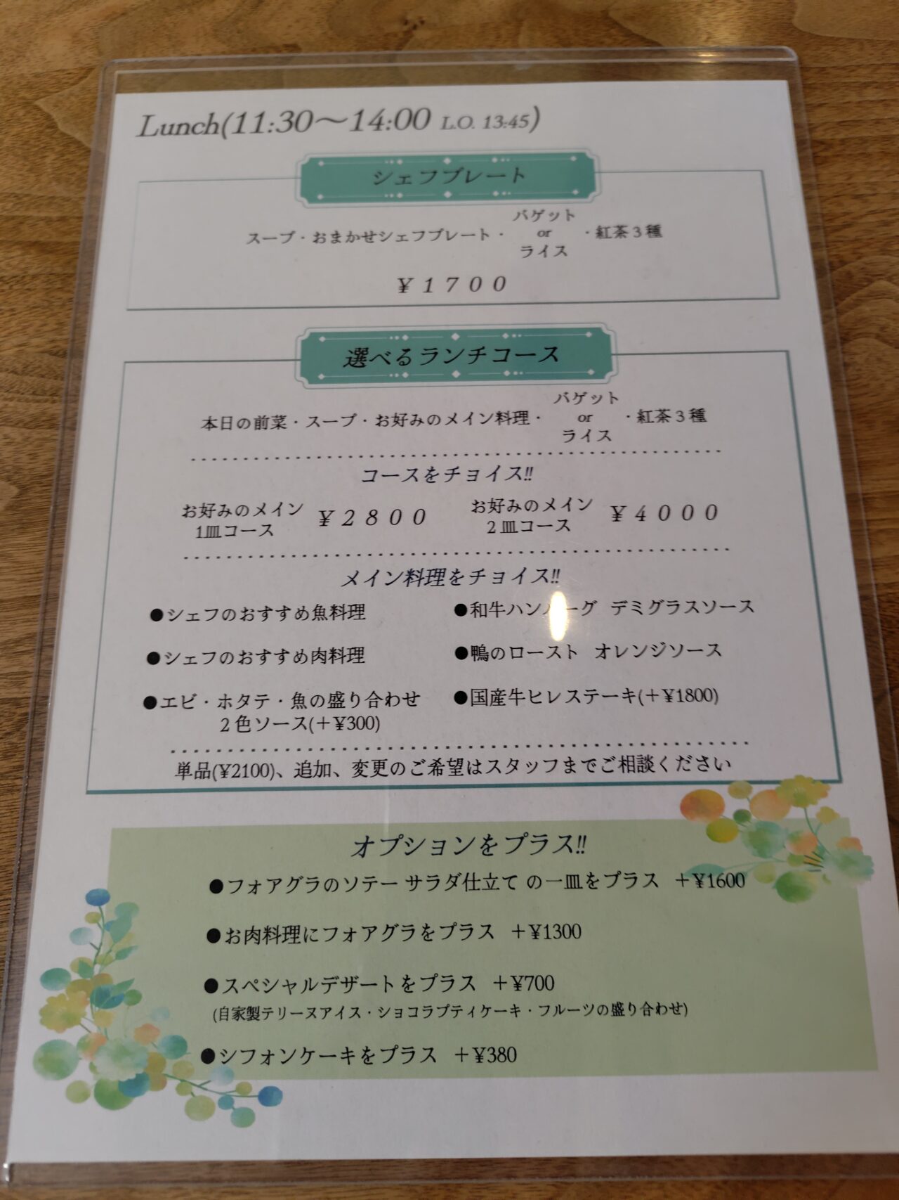 メニュー②