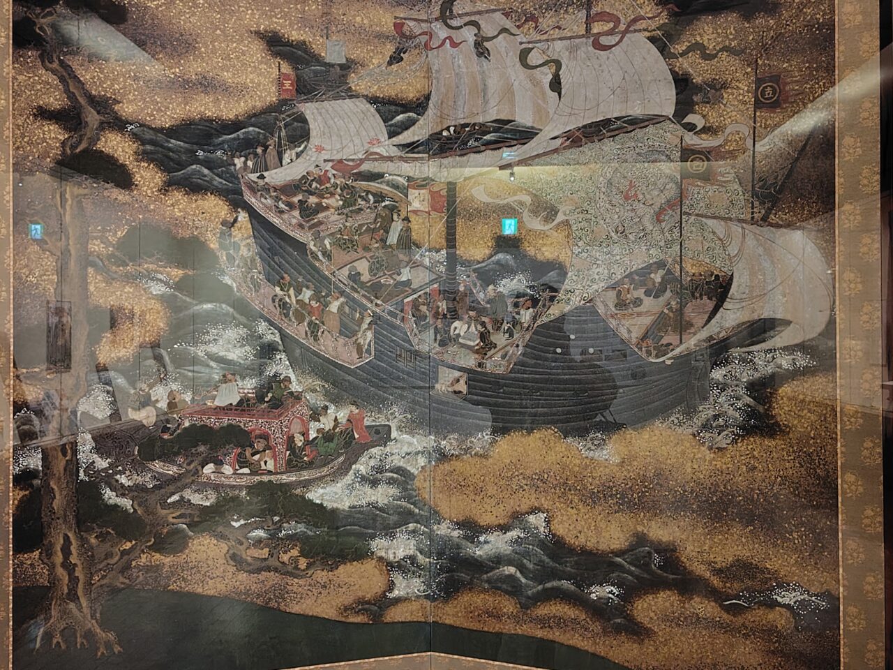 南蛮船屏風