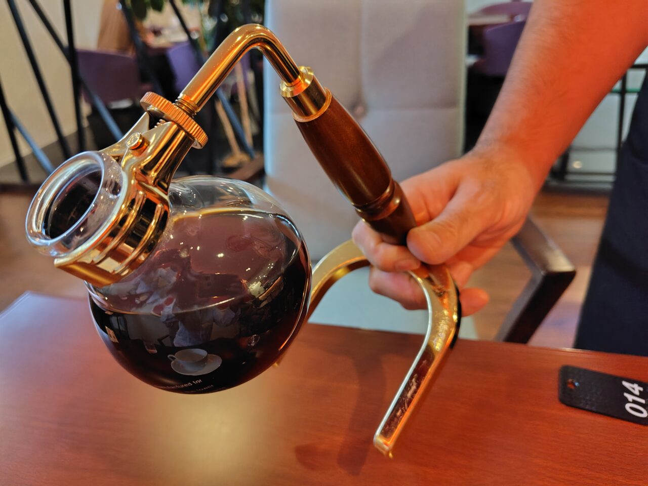 サイフォンのコーヒー