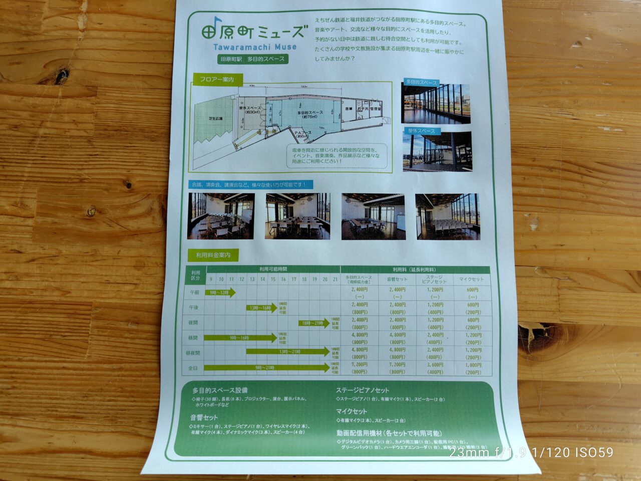 田原町ミューズの利用について